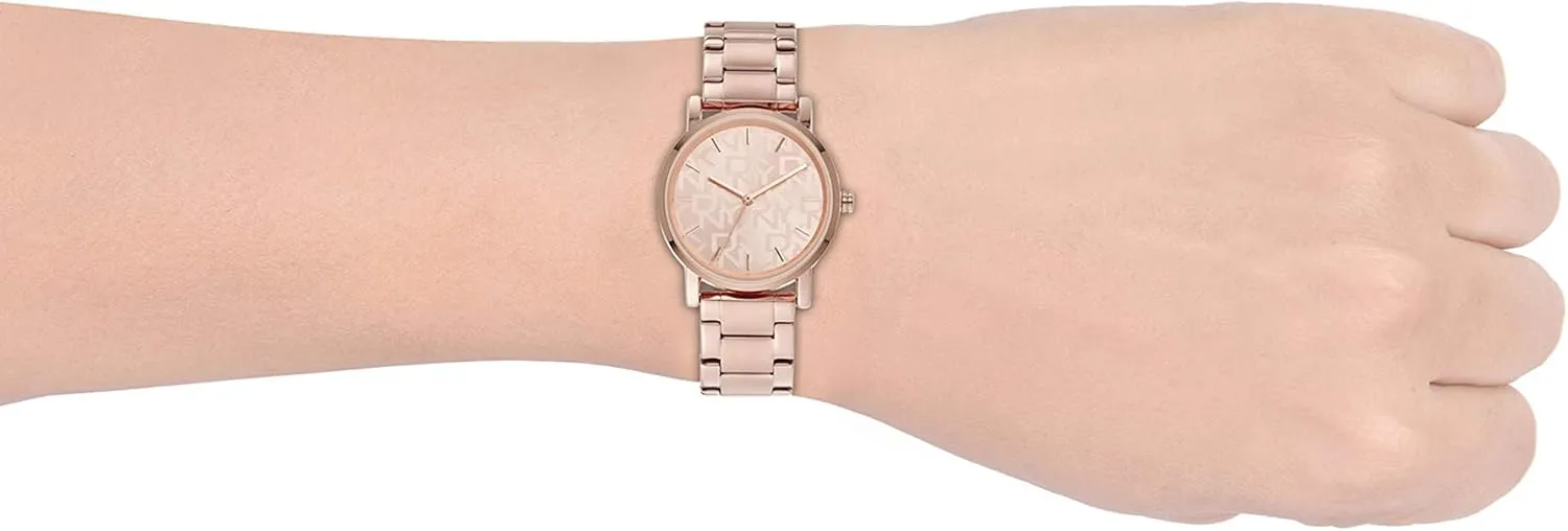 Dress Watch DKNY twist mandarin oceanographic lithospheric Women's Soho 34mm Stainless Steel Quartz 
