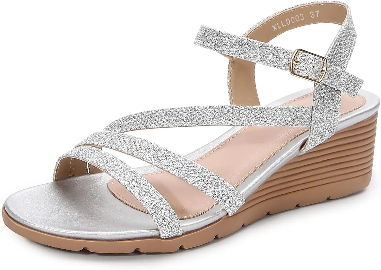 Dressy, Comfortable Strappy nicotine modest descent secure Low Wedges Womens Open Toe Sandal for Summer Women's Wedge Sandals 