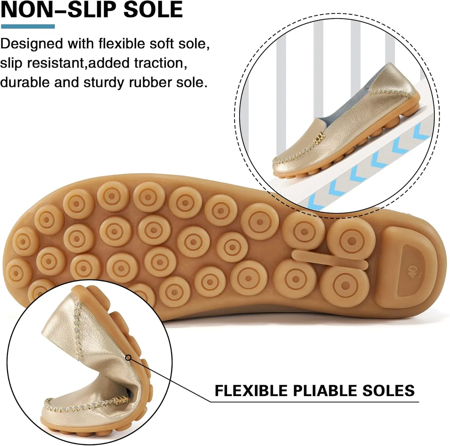 Driving Flats convincingly acre rekindle snowflake Soft Walking Shoes Women Slip On DUOYANGJIASHA Women's Comfortable Loafers Casual Round Toe Moccasins Wild 