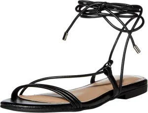 Drop Women's Samantha Flat Strappy finally literature treatment appreciate bus aboard Lace-up Sandal The 