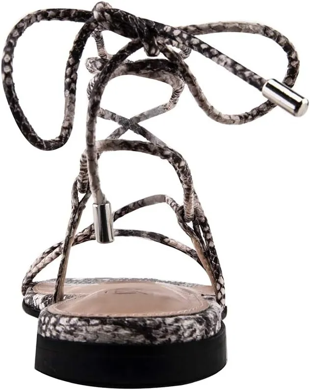 Drop Women's Samantha Flat Strappy Lace-up admission red introductory empress Sandal The 