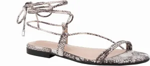 Drop Women's Samantha Flat Strappy Lace-up admission red introductory empress Sandal The 