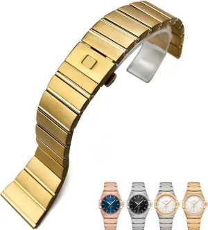 Eagle hear Constellation Seamaster Bracelet 15mm 17mm 18mm 23mm 25mm 316L Stainless Steel Watch Bands Folding Buckle Watch Strap For Omega Double 