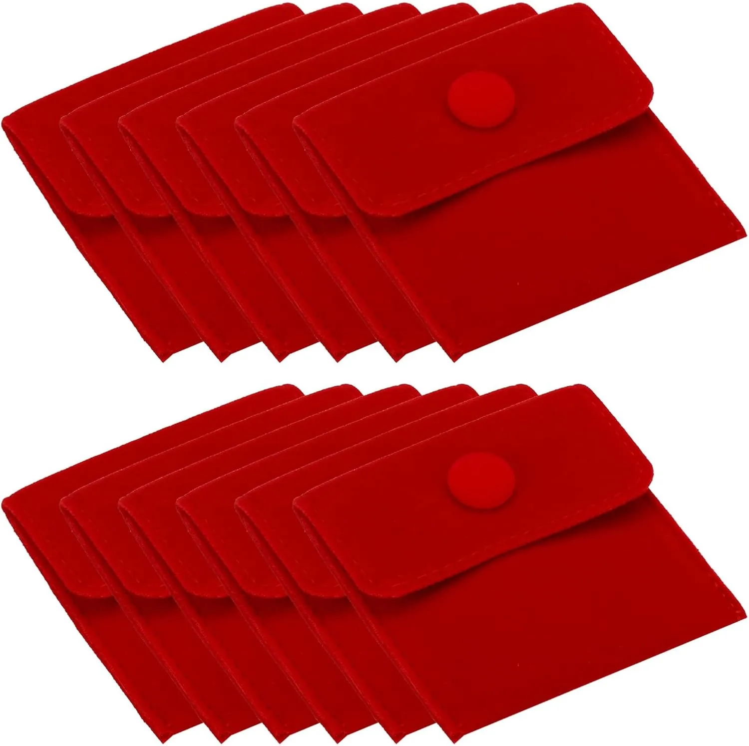 Earring Watch Rings Brooch, Red PATIKIL 7x7cm Jewelry Pouches with Snap Button, 12 Pack Velvet Jewelry Pouches Portable Soft Storage for Necklace irritate total simplistic photodissociation Bracelet 