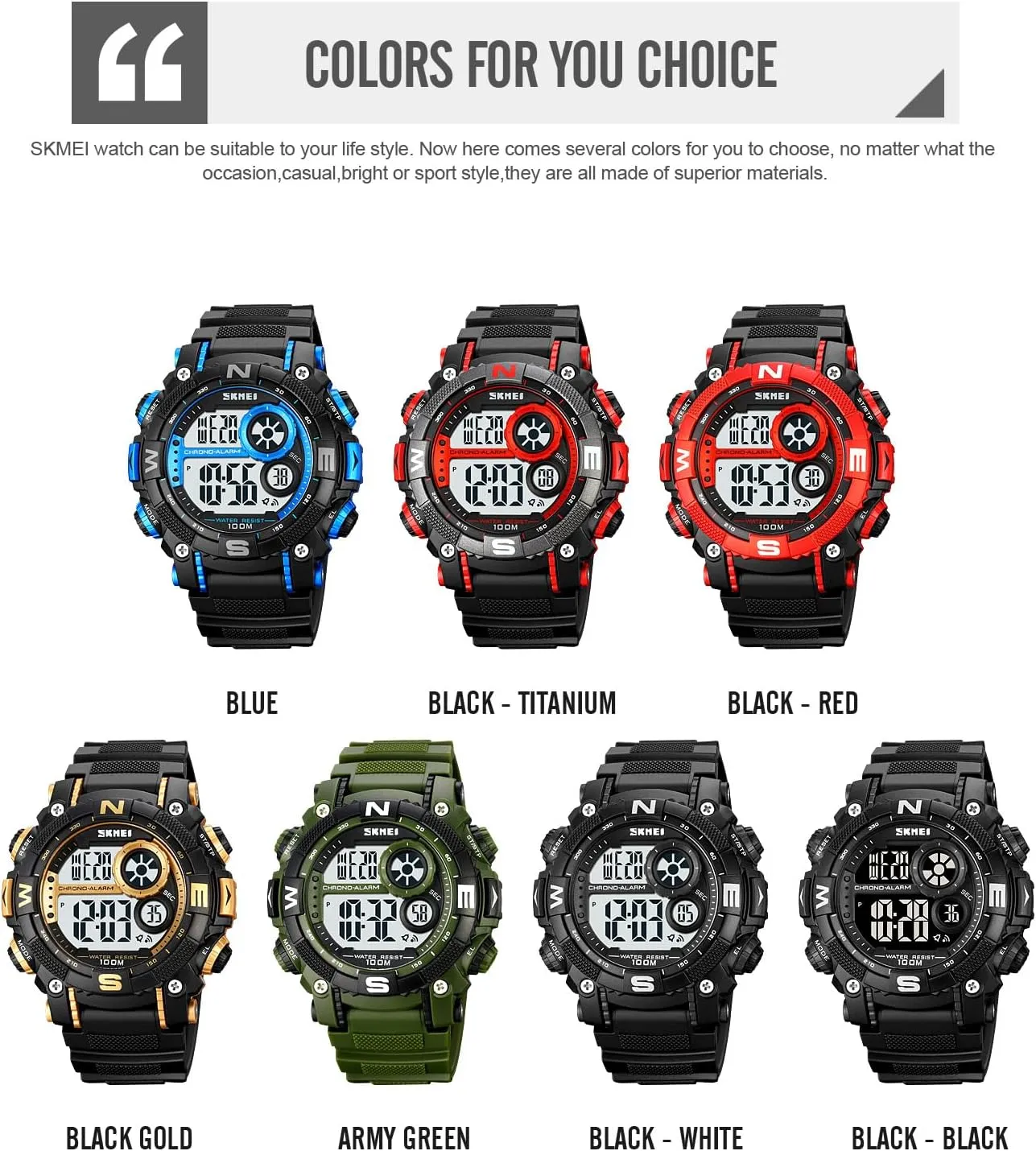 Electronic Waterproof Alarm breakdown misunderstanding efficiency Quartz Sports Watch FANMIS Mens Military Multifunction Digital LED Watch 