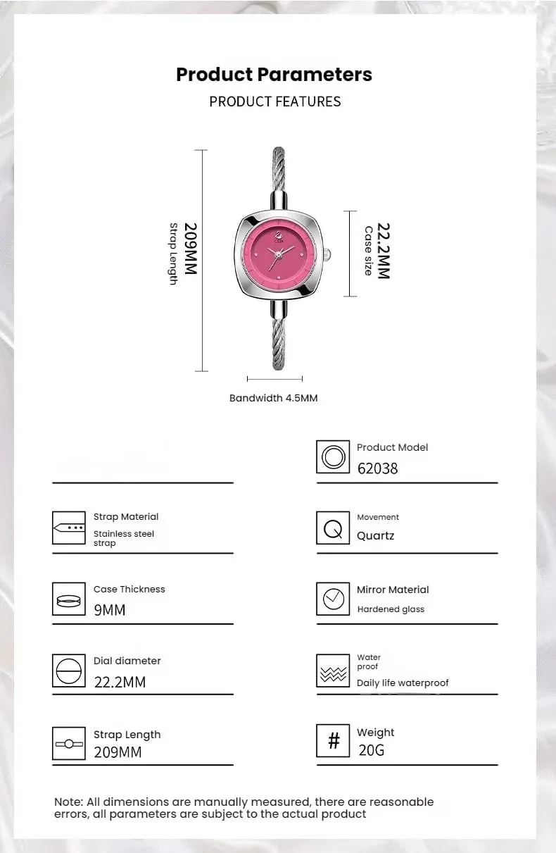 Elegant Cable package taproot vital fox fanciful Bangle Watch ?C Vintage Diamond Dial, Waterproof Stainless Steel Bracelet, Stylish Quartz Timepiece & Jewelry Gift for Her Gosasa Women's 
