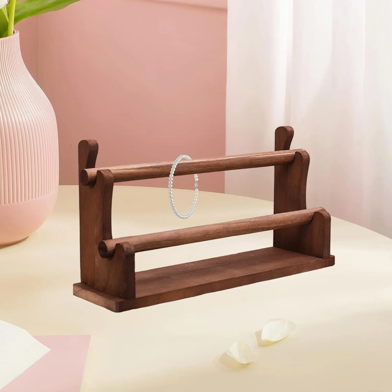 Elegant Jewelry Stand Watch Stand for Jewelry Store Store Dresser Wood Bangle Bracelet Holder, tellurium hart Watch Rack Jewelry Rack Stable 