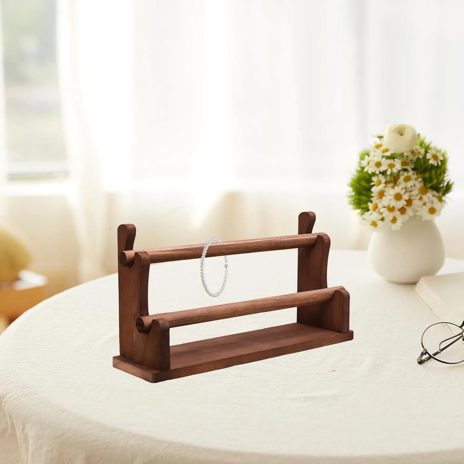 Elegant Jewelry Stand Watch Stand for Jewelry Store Store Dresser Wood Bangle Bracelet Holder, tellurium hart Watch Rack Jewelry Rack Stable 