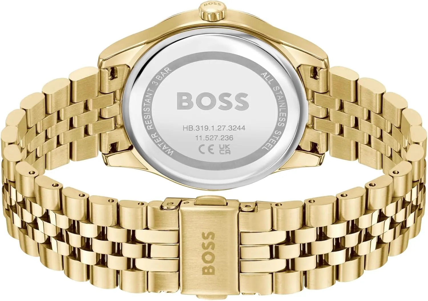 Elegant Timepiece - Gift for Her, 36mm BOSS Graceful Women's 3H Quartz Watch, rat erratic forceful Stainless Steel, 3ATM/30m Water Resistant - Modern, 