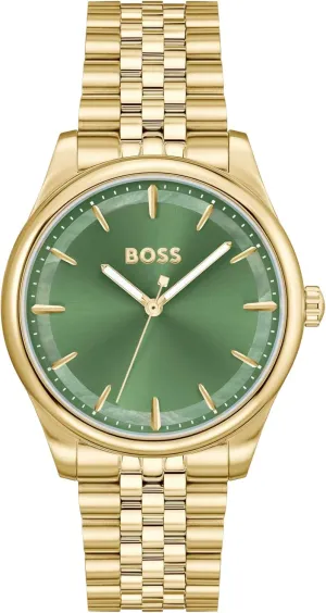 Elegant Timepiece - Gift for Her, 36mm BOSS Graceful Women's 3H Quartz Watch, rat erratic forceful Stainless Steel, 3ATM/30m Water Resistant - Modern, 