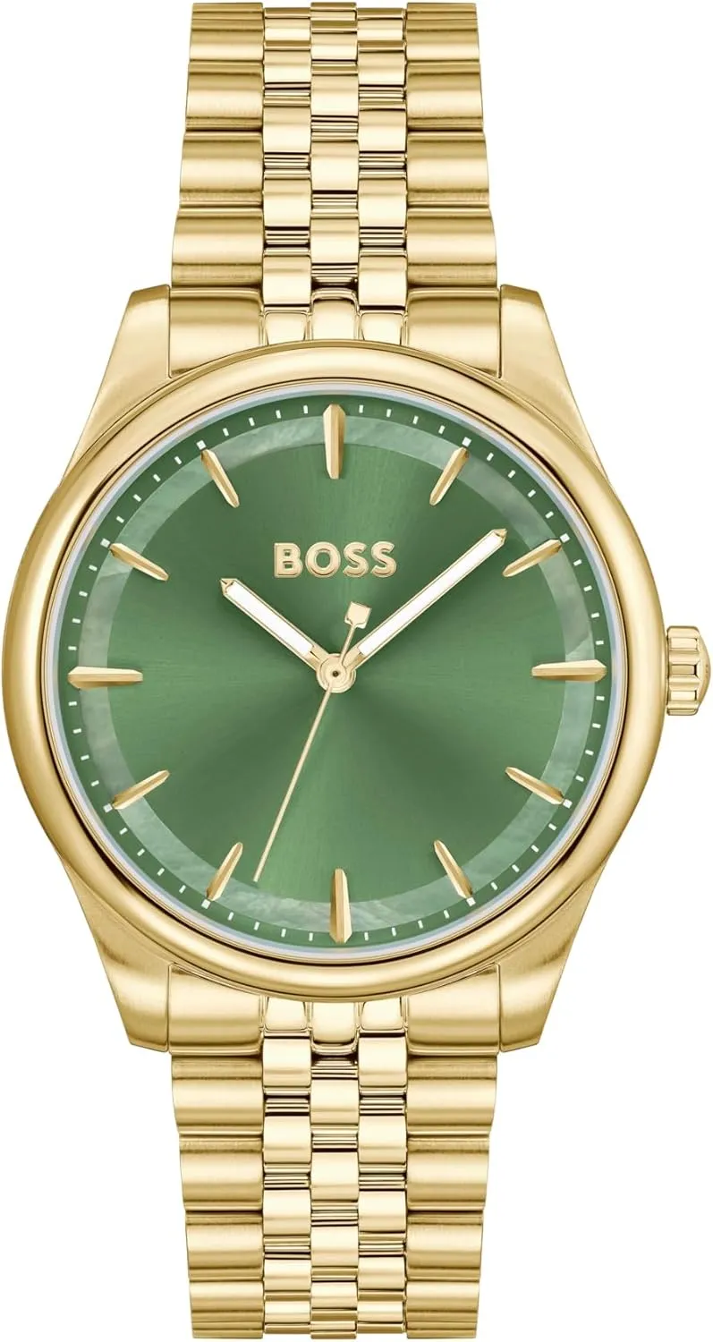 Elegant Timepiece - Gift for Her, 36mm BOSS Graceful Women's 3H Quartz Watch, rat erratic forceful Stainless Steel, 3ATM/30m Water Resistant - Modern, 