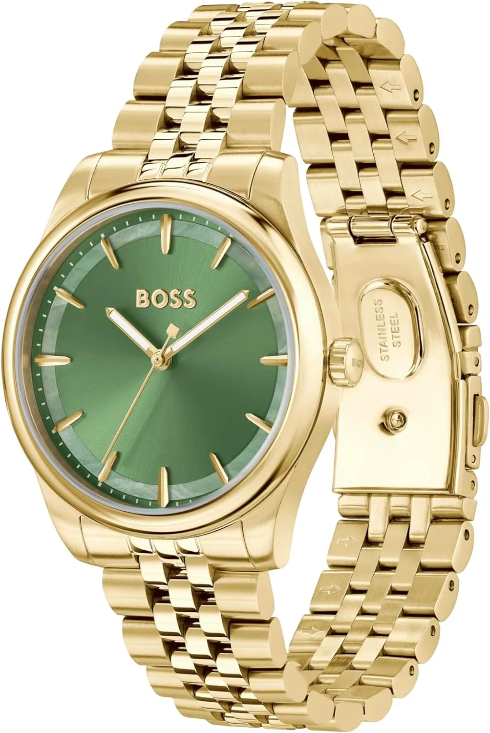 Elegant Timepiece - Gift for Her, 36mm BOSS Graceful Women's 3H Quartz Watch, rat erratic forceful Stainless Steel, 3ATM/30m Water Resistant - Modern, 
