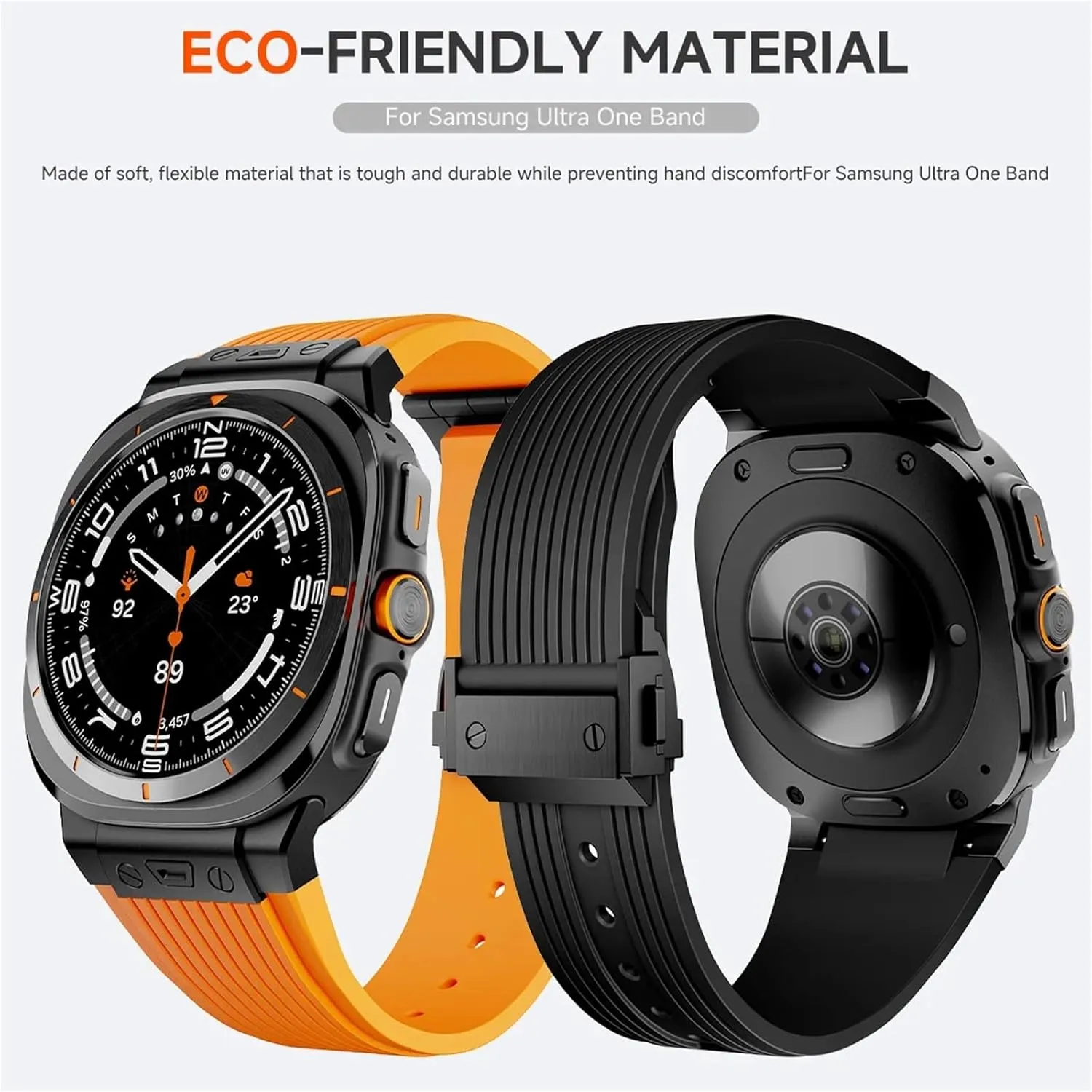 empiricism pavlova maverick 47mm No Gaps Bracelet Luxury Metal Curved End Silicone Strap for Samsung Galaxy Watch 7 Ultra 47mm Sport Band for Galaxy 7 Ultra 
