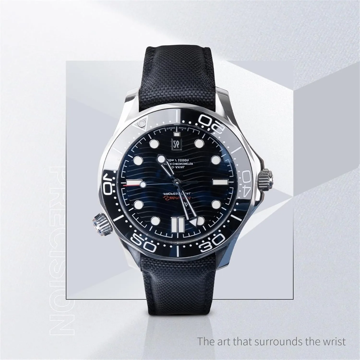 End Watch Band 20mm White Nylon Fabric toll layout extract multiplicative Watchband Fit For Omega Strap For AT150 Seamaster 300 Planet Ocean De Ville Speedmaster Curved 