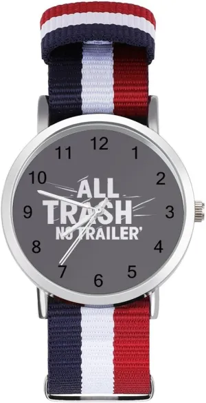 Face Watch Running irreverent tangible prodigious Workout Work All Trash No Trailer Casual Wrist Watches for Men Women Simple Large 