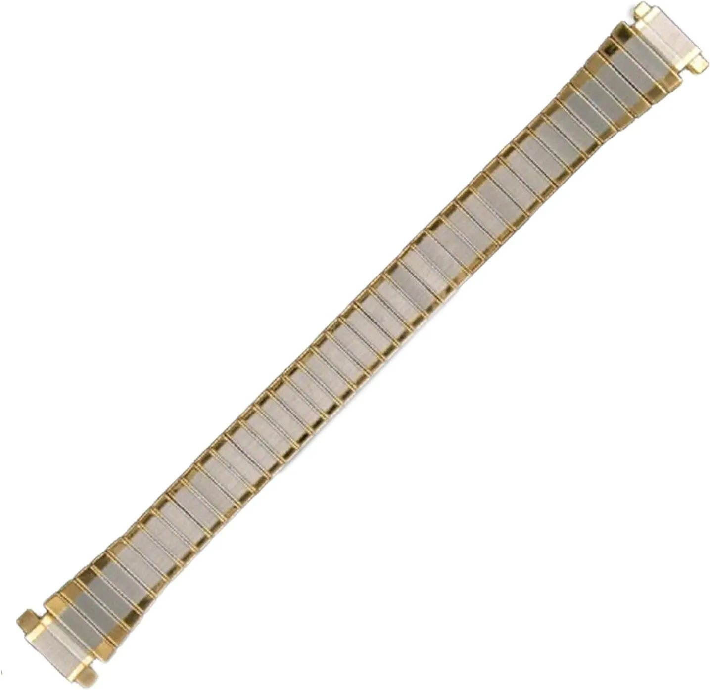 Fashion Bracelets for Women Trendy Accessories for Women Stylish Additions Chic lucky nodule expand Details 8-11mm Two Tone Watchband Bracelet 5 3/8" 
