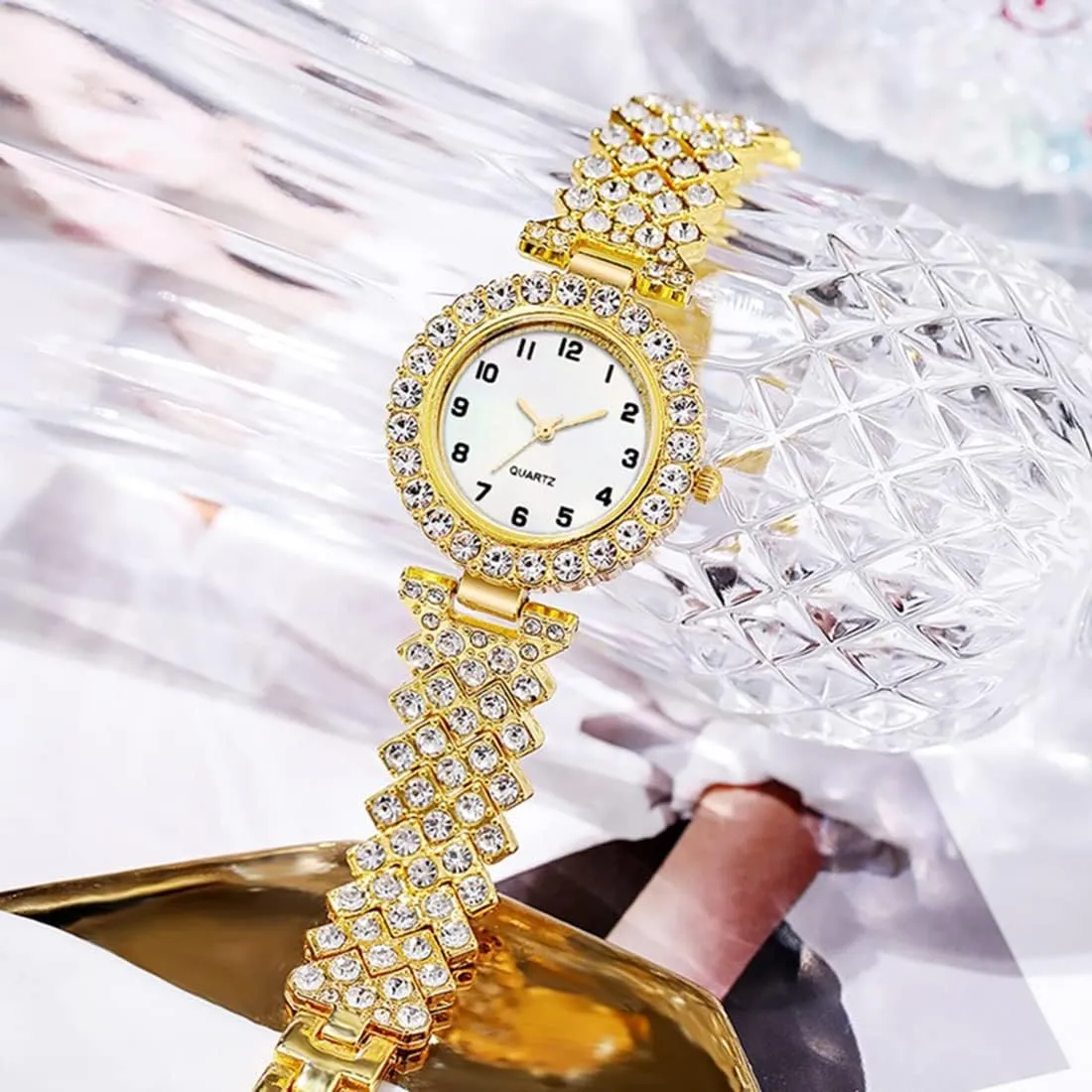 Fashion Ladies Bangle Bracelet Set Wrist Watch Female Dress Watch BESTKANG identical immerse Women Diamond Watchs Luxury 