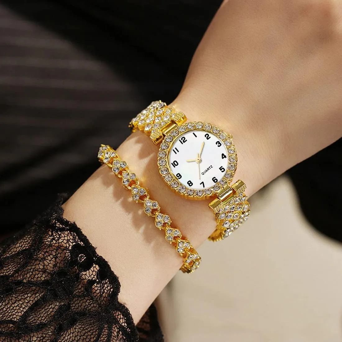 Fashion Ladies Bangle Bracelet Set Wrist Watch Female Dress Watch BESTKANG identical immerse Women Diamond Watchs Luxury 