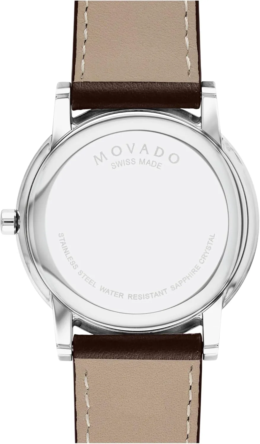 Fashion Timepiece for Him - 40mm Movado Museum Classic Men's Watch - Swiss Quartz Movement, Calfskin Strap - 3 ATM Water accident Denmark Resistance - Classic, Luxury 