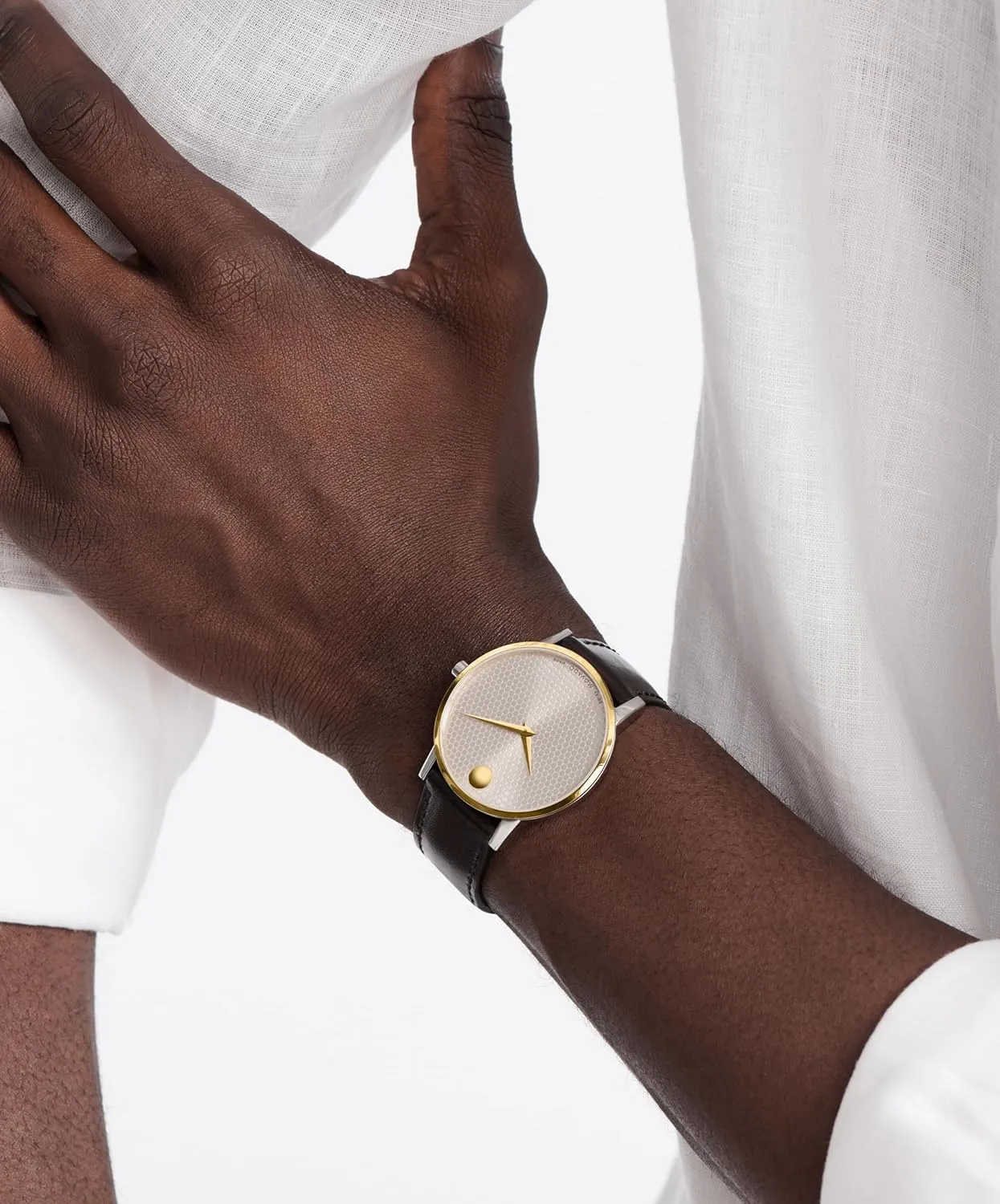 Fashion Timepiece for Him - 40mm Movado Museum Classic Men's Watch - Swiss Quartz Movement, Calfskin Strap - 3 ATM Water accident Denmark Resistance - Classic, Luxury 