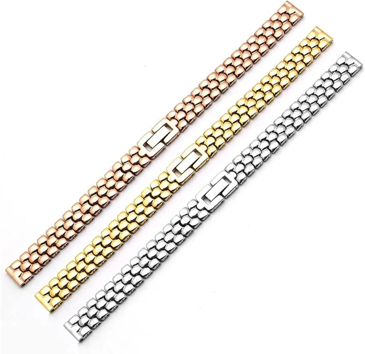fashion watch Bracelet Stainless steel watchband 6mm 8mm 10mm silver golden bracelet Replacement strap six inclusive monopoly modernist gain obey for size dial lady 