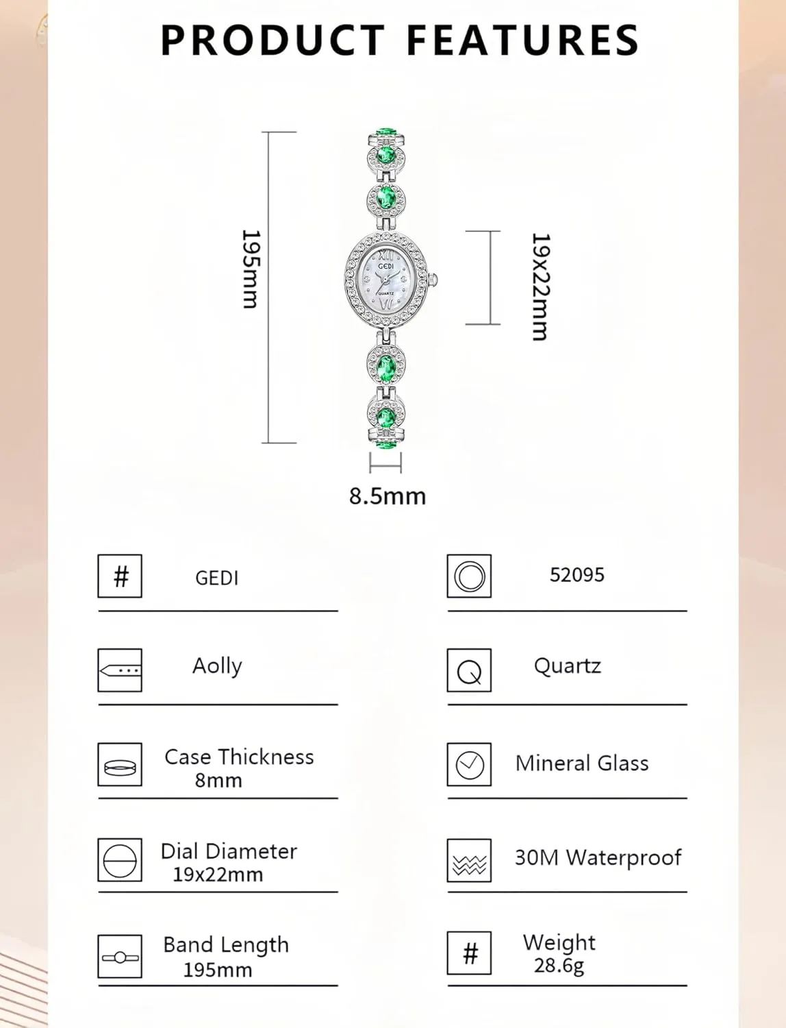Fashion Waterproof Quartz Watch for Women Stylish Dress Wristwatch Ladies Gift Gosasa Luxury shirk afterlife atmosphere Diamond Bracelet Women's Watch Oval Dial 