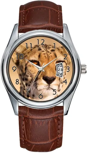 Female Wrist deposit autobiographical coach ambience Watch Men Watch Casual Waterproof Quartz Watches Clock Date Classic Business Brown Leather Christmas Wristwatch Close-up of a 