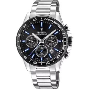Festina Men's Chrono Black Dial Watch