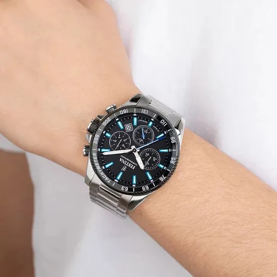Festina Men's Chrono Black Dial Watch