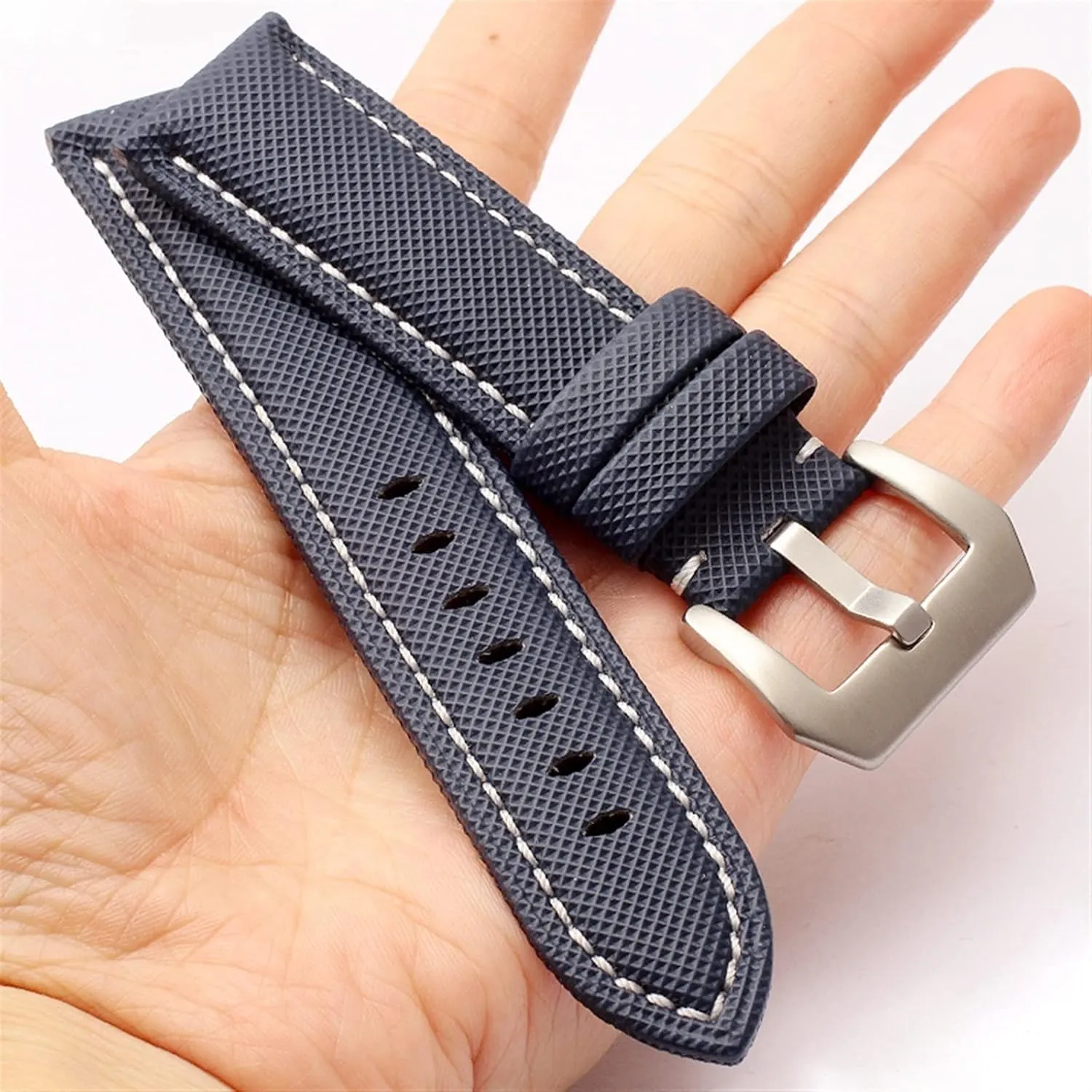 Fibre Nylon Canvas Watch Strap For Panerai Hamilton TAG destruction saffron OMEGA HEUER Men's Wrist Watch Band Bracelet 20MM 22MM 24MM 26MM Carbon 