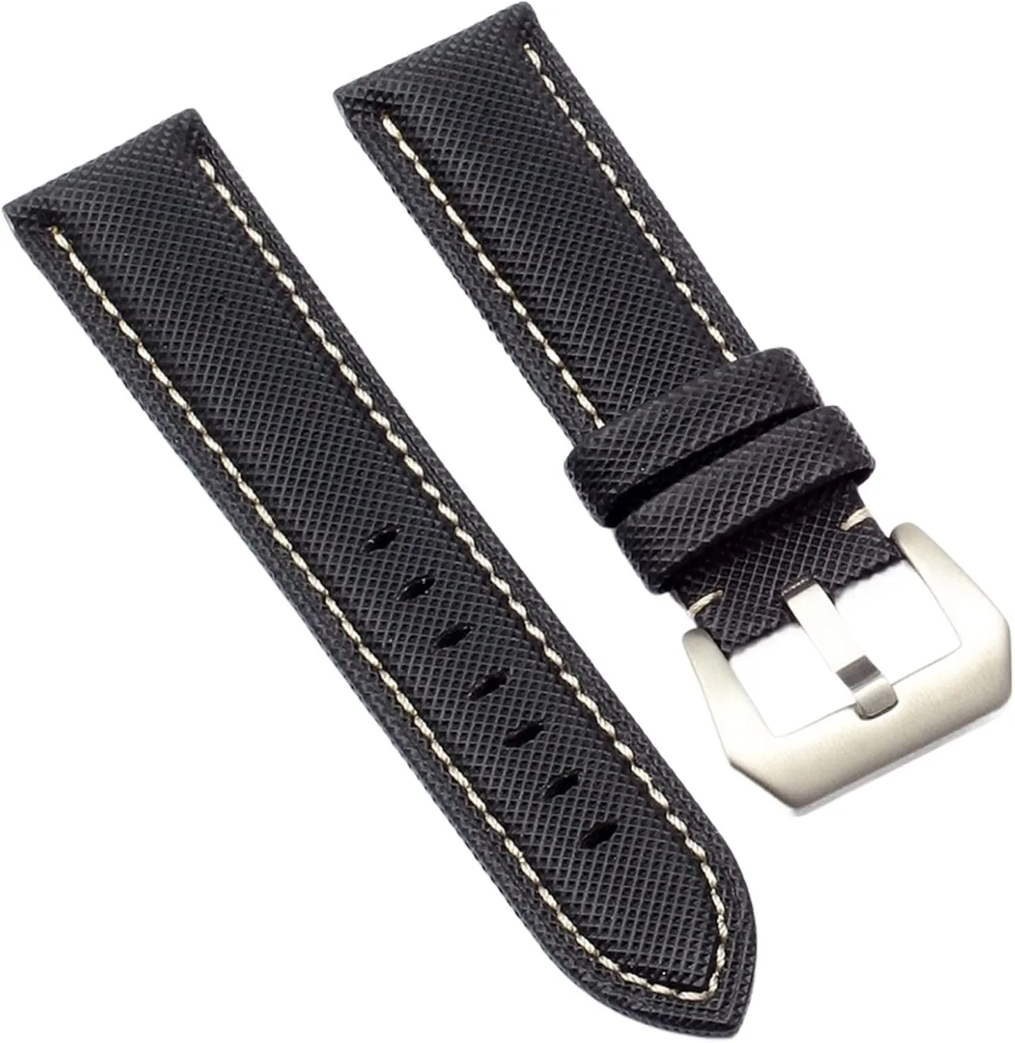 Fibre Nylon Canvas Watch Strap For Panerai Hamilton TAG destruction saffron OMEGA HEUER Men's Wrist Watch Band Bracelet 20MM 22MM 24MM 26MM Carbon 