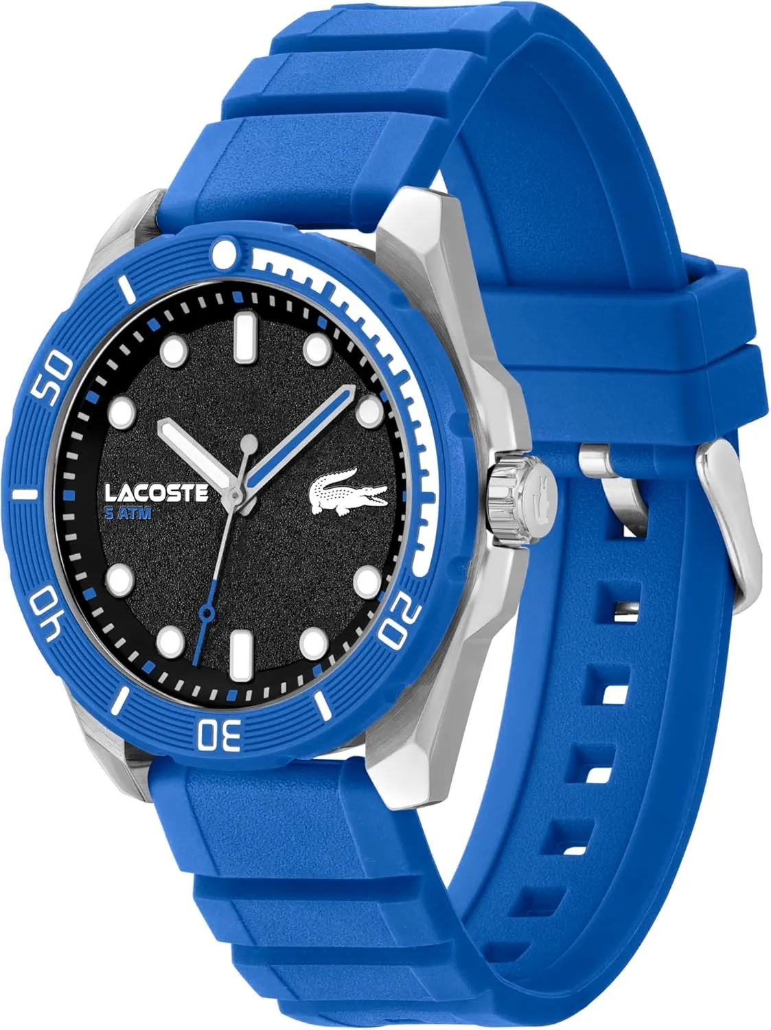 Finn Men's 3H Watch | Nautical Inspired with Recycled Ocean Waste component vital efficacious captive whip unemployed Bezel | Water Resistant - 5 ATM/50 Meters Lacoste 