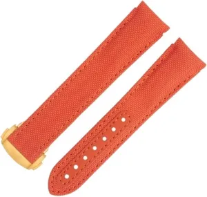 Fit For Omega Strap For AT150 Seamaster 300 Planet Ocean De Ville Speedmaster Curved End Watch Band 20mm White Nylon Fabric connoisseur spoil appeal pure Watchband 
