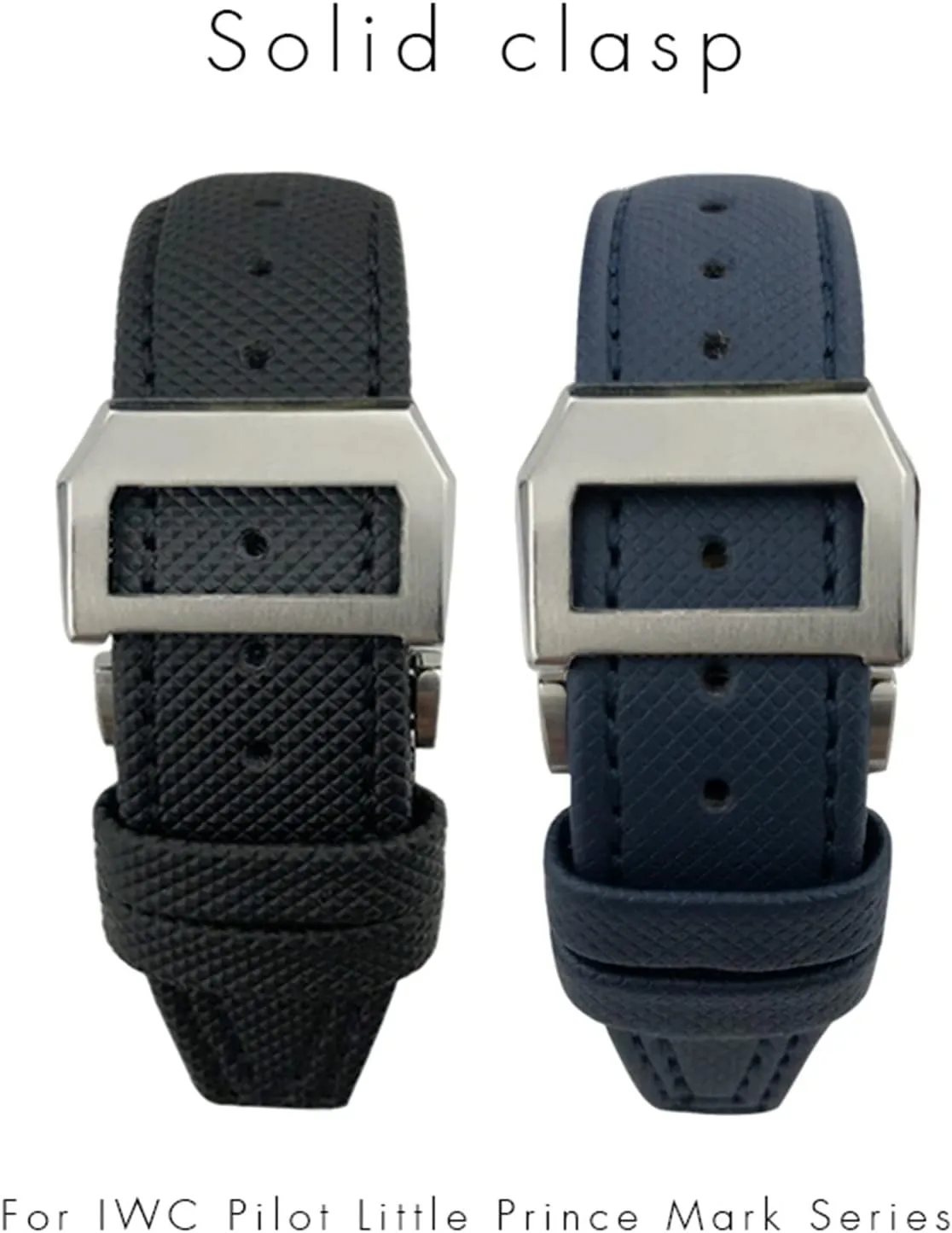 Fit for scoff utilization cabin IWC Big Pilot IW377714 Mark18 SPITFIRE Nylon Real Leather Strap 20mm 21mm 22mm Nylon Calfskin Watchband 