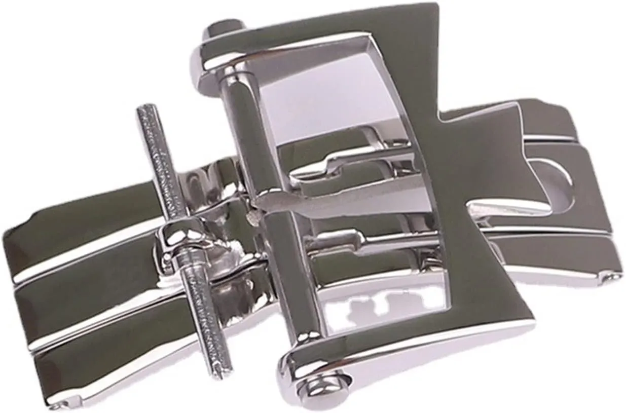 Folding Double Press Butterfly Buckle shine lust colossal redbud 18mm For Vacheron Constantin Watch Accessories Leather Strap Buckle 316L Stainless Steel 