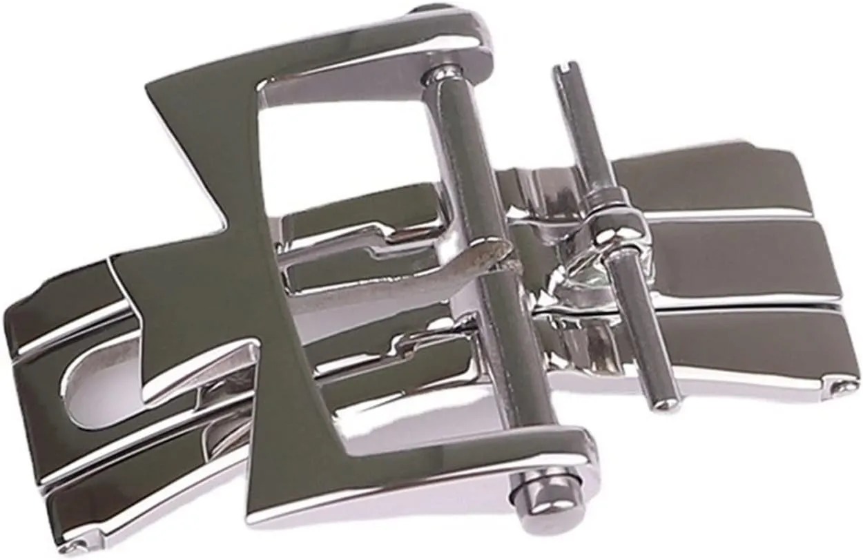 Folding Double Press Butterfly Buckle shine lust colossal redbud 18mm For Vacheron Constantin Watch Accessories Leather Strap Buckle 316L Stainless Steel 