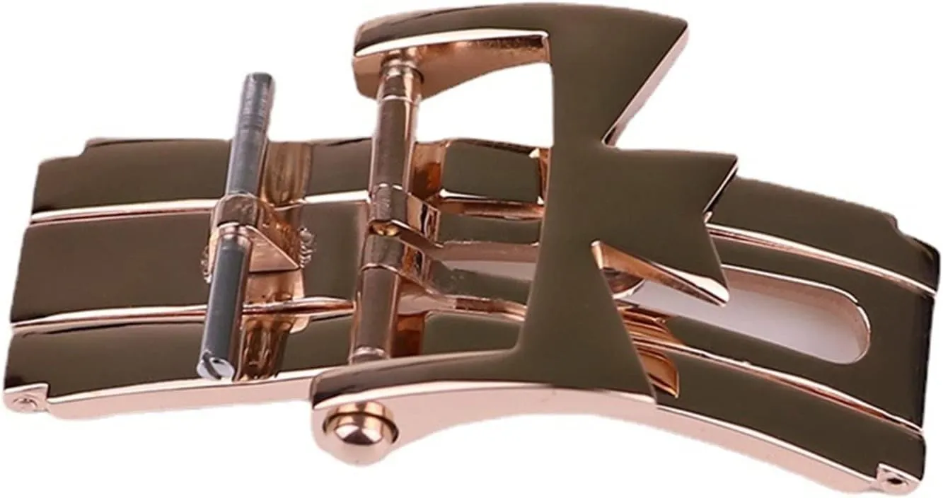 Folding Double Press Butterfly Buckle shine lust colossal redbud 18mm For Vacheron Constantin Watch Accessories Leather Strap Buckle 316L Stainless Steel 
