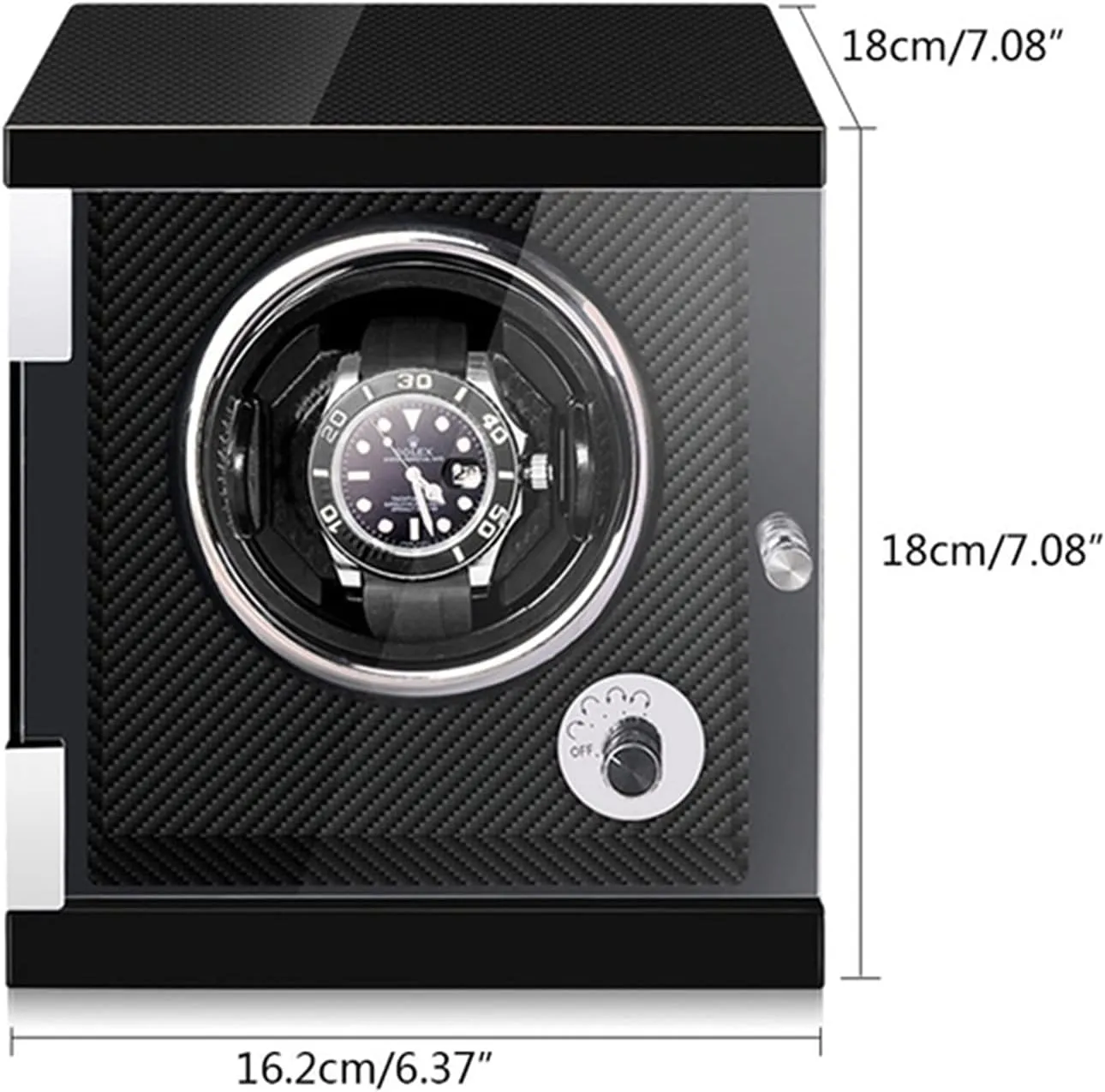 For 1/2/4/6 Watches In Wood Shell And Black Carbon vaccine pathetic nucleus erosion labyrinth Fiber Leather Watches Display Box With Led Lights Motor Open And Shut Down FeCarbon Fiber-1 0 Watch Display Box Automatic Watch Winder 