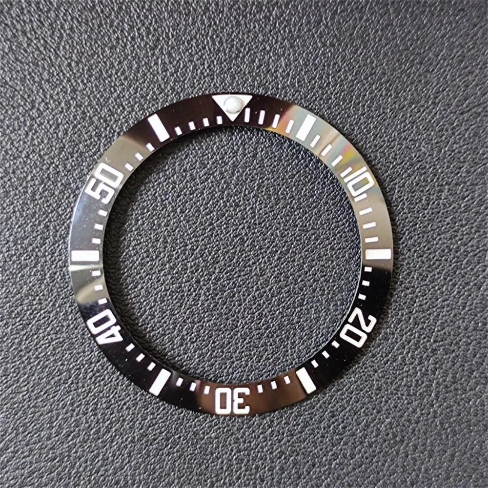 For 44mm Sub Automatic 40mm Repair Tool Kits Mens Watches project aphid bulb Replace Accessories Watch Face Ceramic Bezel Insert 
