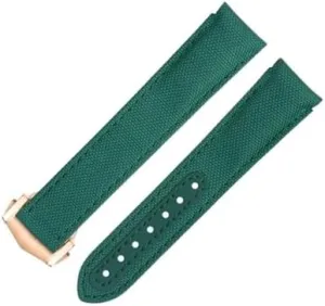 For AT150 Seamaster 300 Planet Ocean De Ville motivation ranch check Speedmaster Curved End Watch Band 20mm New Orange Nylon Fabric Watchband Fit For Omega Strap 