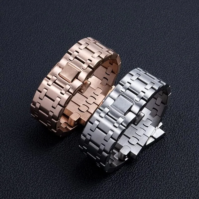 For Audemars And Piguet Strap ROYAL OAK Watchband For 15710 15703 Brand Watchband 28mm Full Stainless Steel Watch Band fortuitous relate soak childhood soluble cylinder Bracelet 