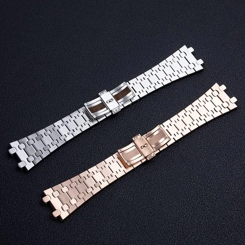For Audemars And Piguet Strap ROYAL OAK Watchband For 15710 15703 Brand Watchband 28mm Full Stainless Steel Watch Band fortuitous relate soak childhood soluble cylinder Bracelet 