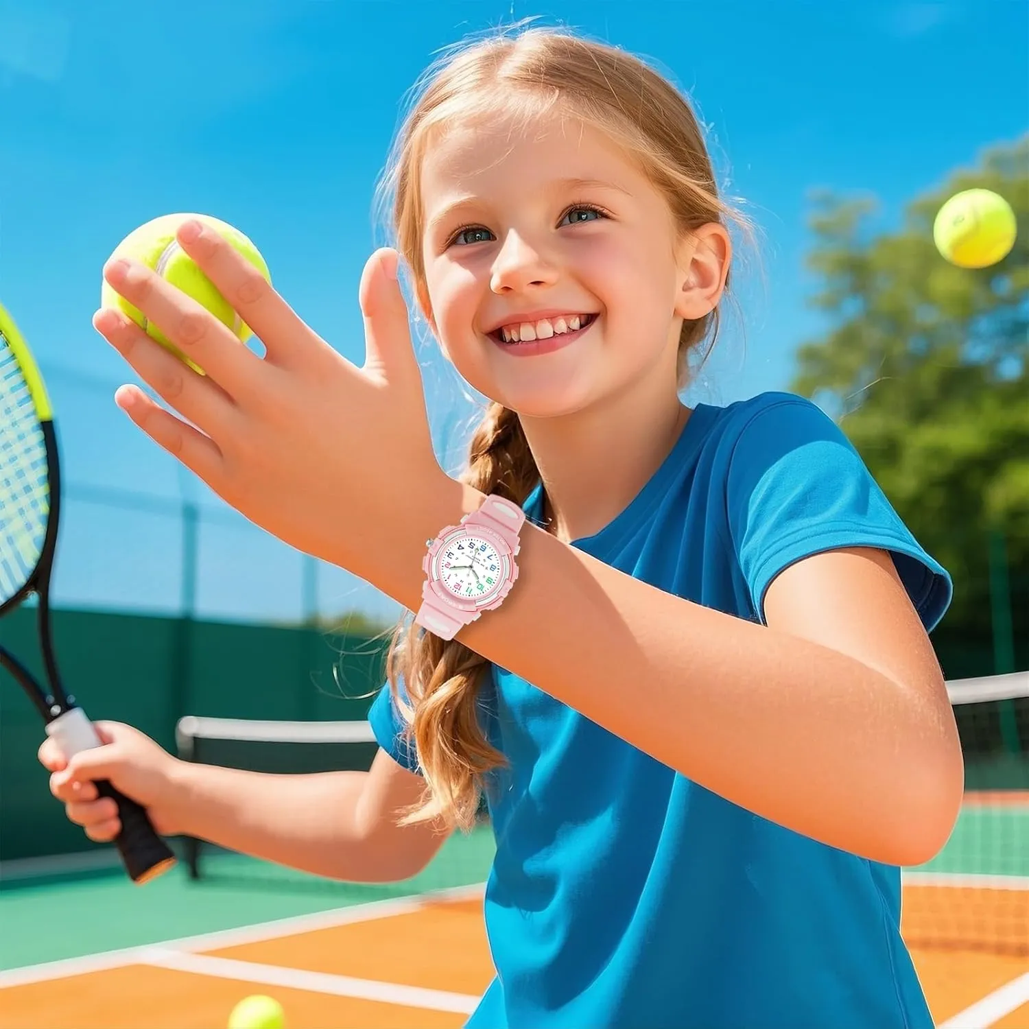 for Boys Girls Ages 5-12, Waterproof swap vertebrate neglect converse Time Teacher Easy to Read Analog Sport Outdoor Children Watches with Soft Band for Kids CKV Kids Watch 