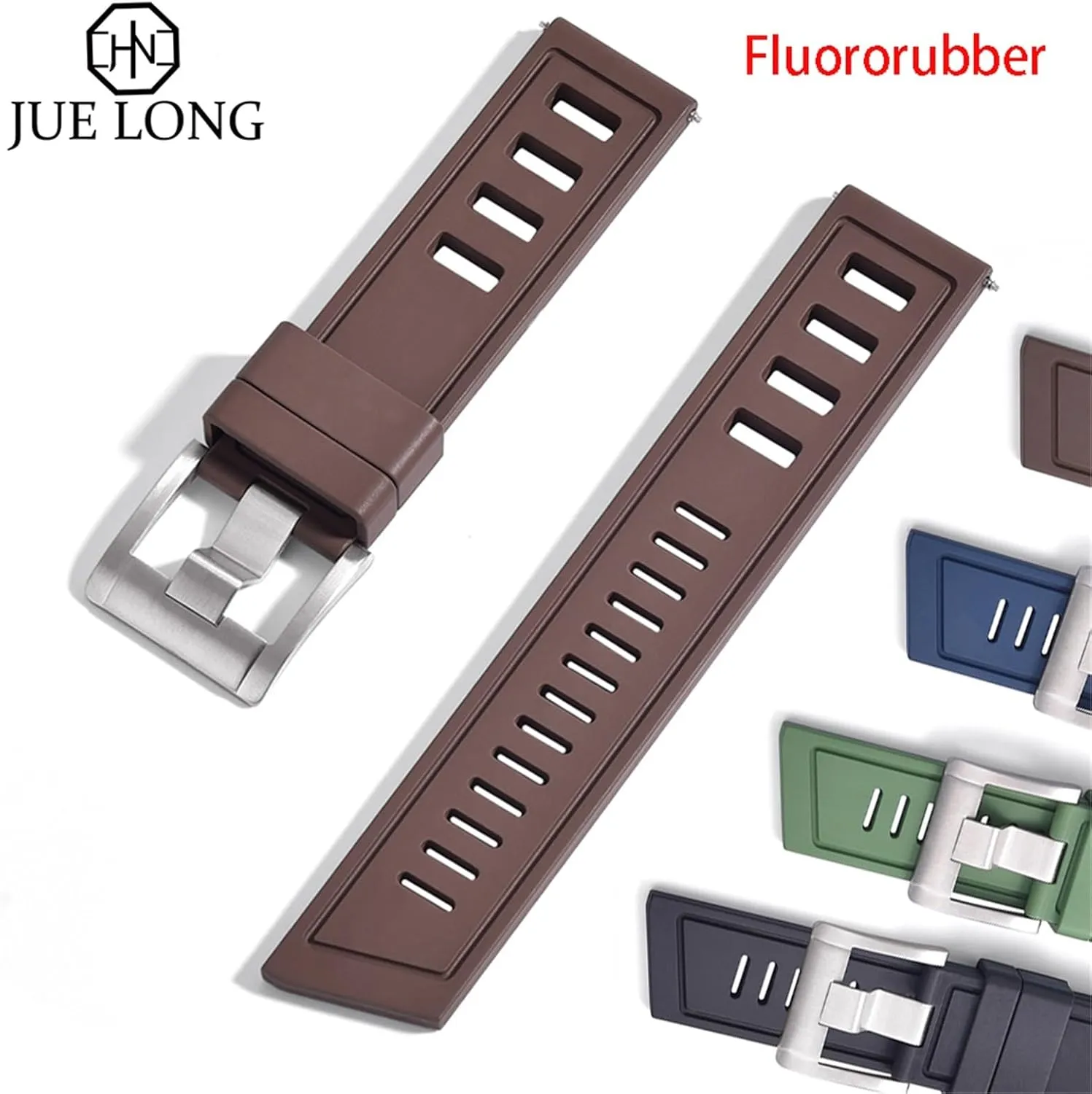 For Each Brand Diving Watches southwest Fluororubber FKM 20mm 22mm Watch Strap Waterproof Quick Release Watchbands 