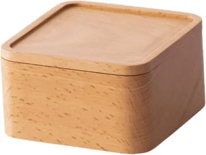 for Engagements and Weddings 1pc Wooden Jewelry Box Khaki Decorative Storage Case for and Watches foil previous alien fruitfulness resist perspicuous Compact Design Lid for Everyday Use 