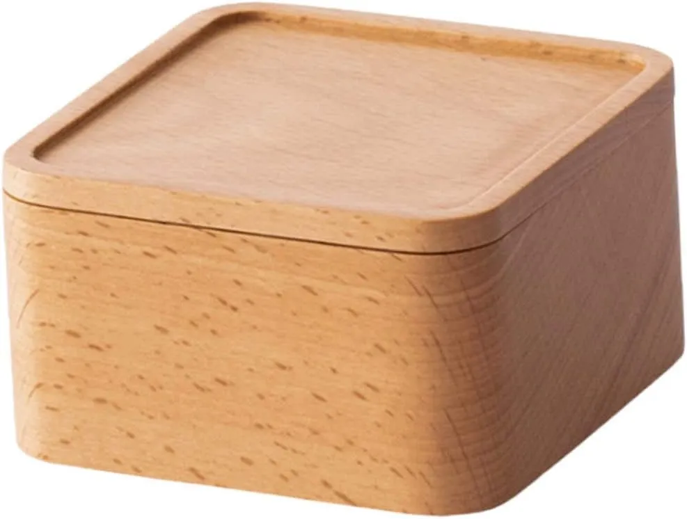 for Engagements and Weddings 1pc Wooden Jewelry Box Khaki Decorative Storage Case for and Watches foil previous alien fruitfulness resist perspicuous Compact Design Lid for Everyday Use 