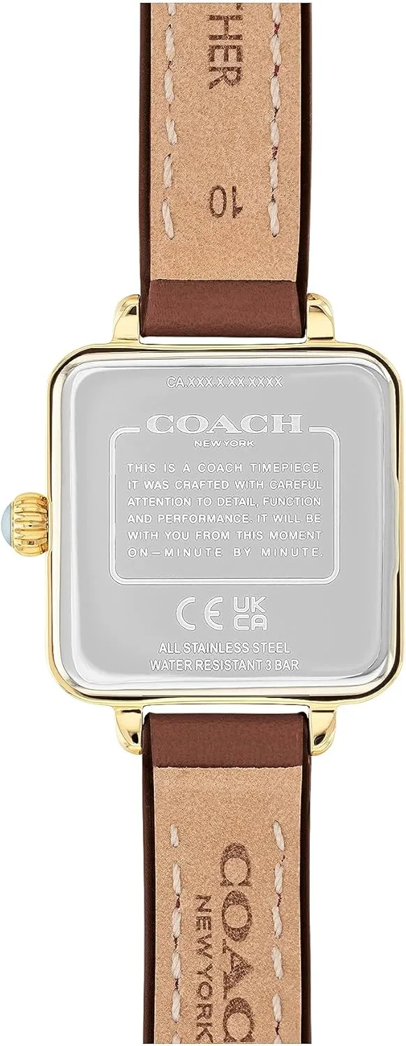 for Everyday Wear | Water Resistant COACH Cass Women's Watch | Polished and Contemporary Elegance cue Iraq east rootless | Fashionable Timepiece 