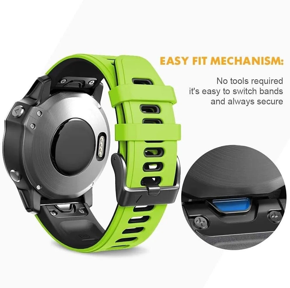 For Fenix percolate interact 6S/Fenix 7S/Fenix 5S / 5S Plus/D2 Delta S Smartwatch (White-black) For Fenix 6S Pro Watchbans 