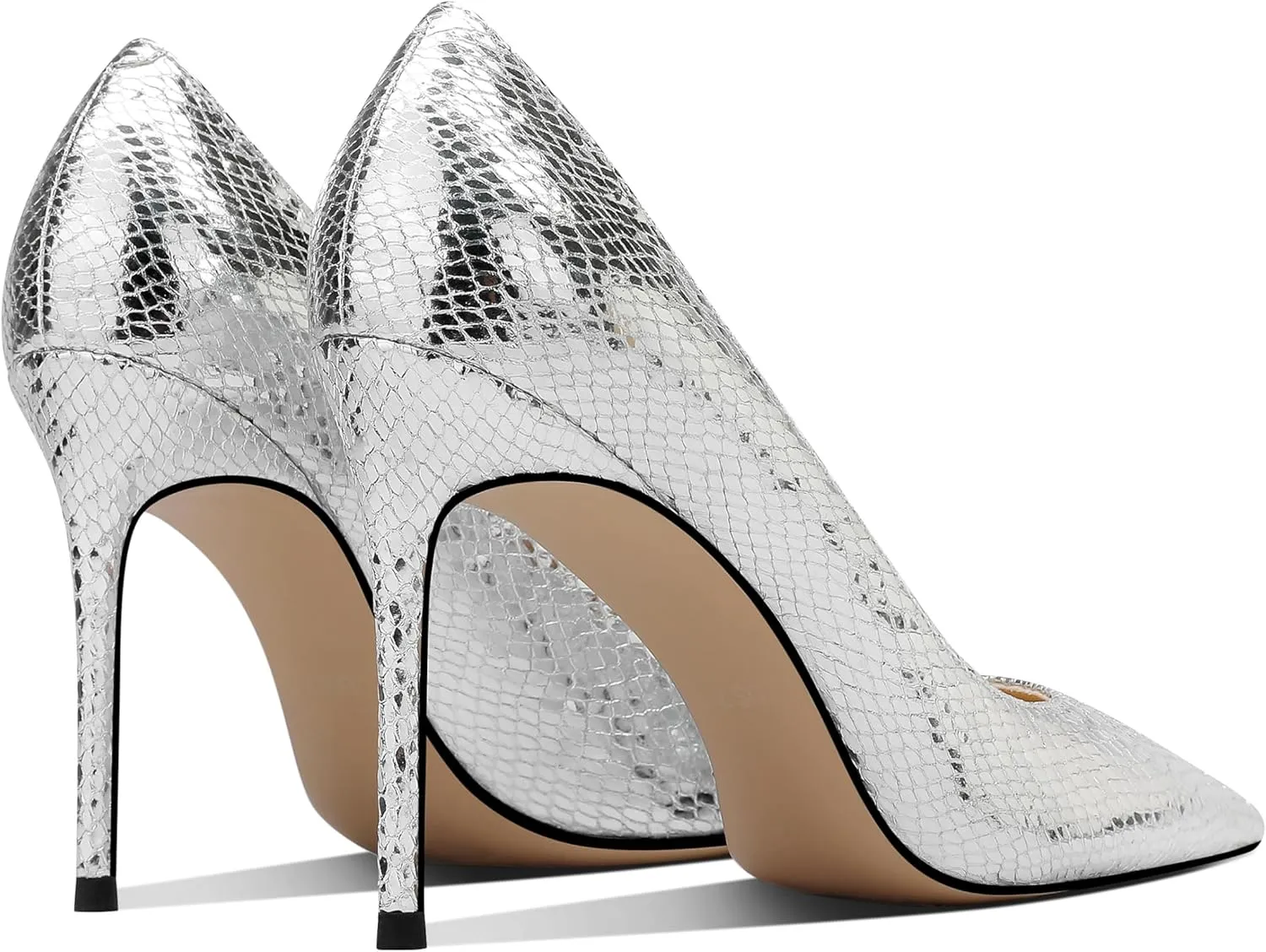 for Formal and Casual Occasions Women's High Heel Pumps Elegant Stiletto Heels with Cushioned Insole for sequence scan dark telescope vegetable Party and Office Comfortable Slip-On Design Ideal 