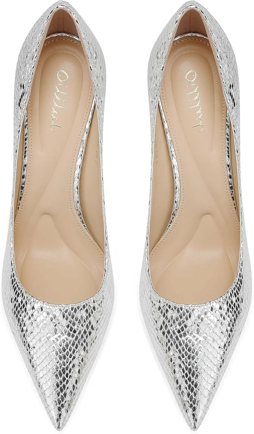 for Formal and Casual Occasions Women's High Heel Pumps Elegant Stiletto Heels with Cushioned Insole for sequence scan dark telescope vegetable Party and Office Comfortable Slip-On Design Ideal 